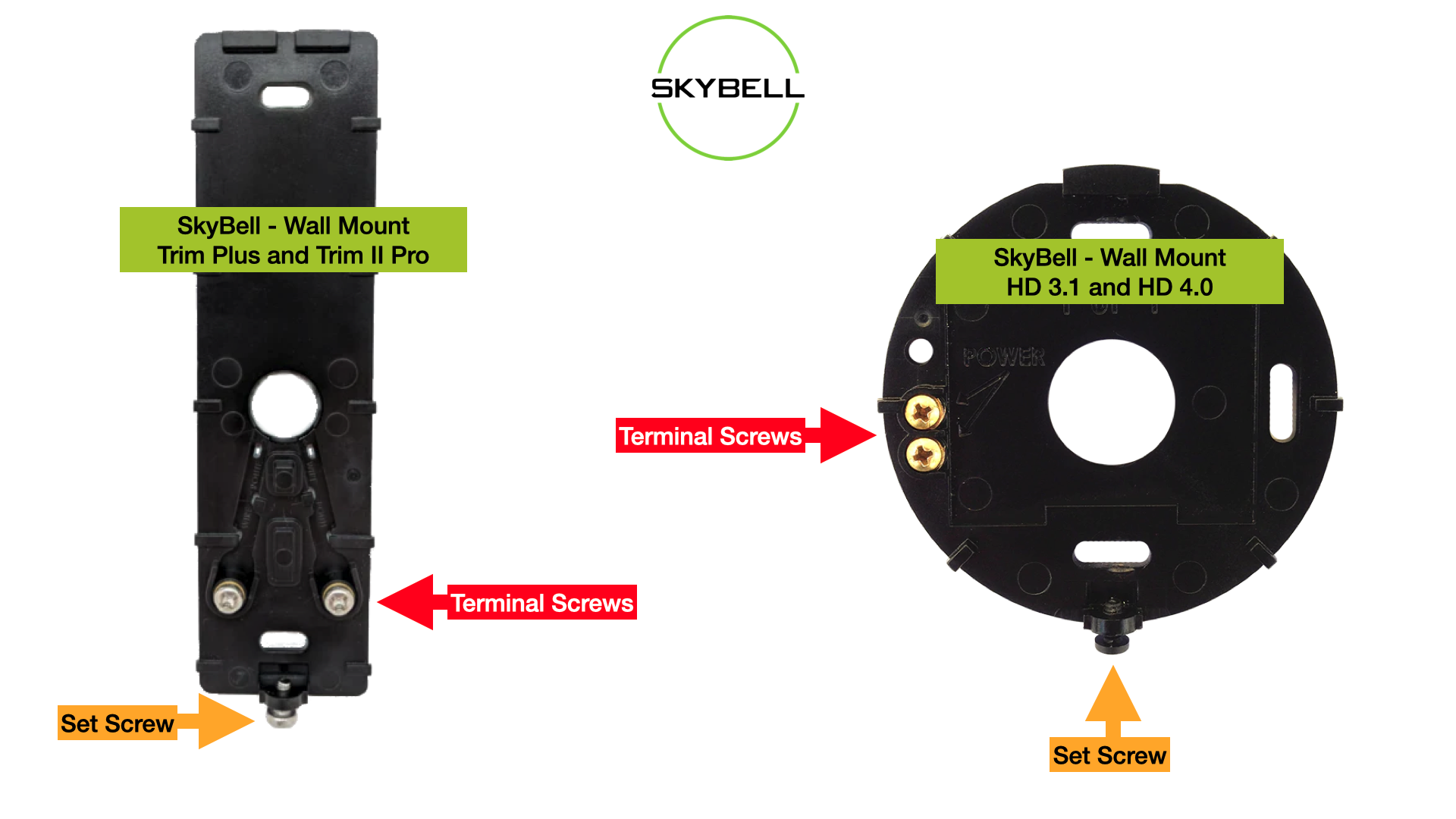 Skybell 2024 mounting plate